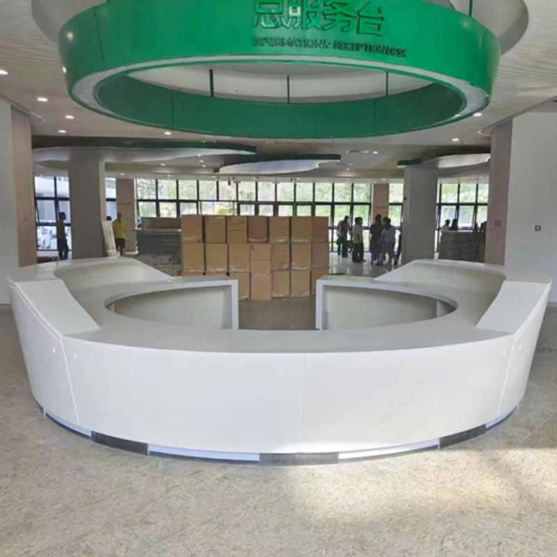 Artificial Round Reception Desk